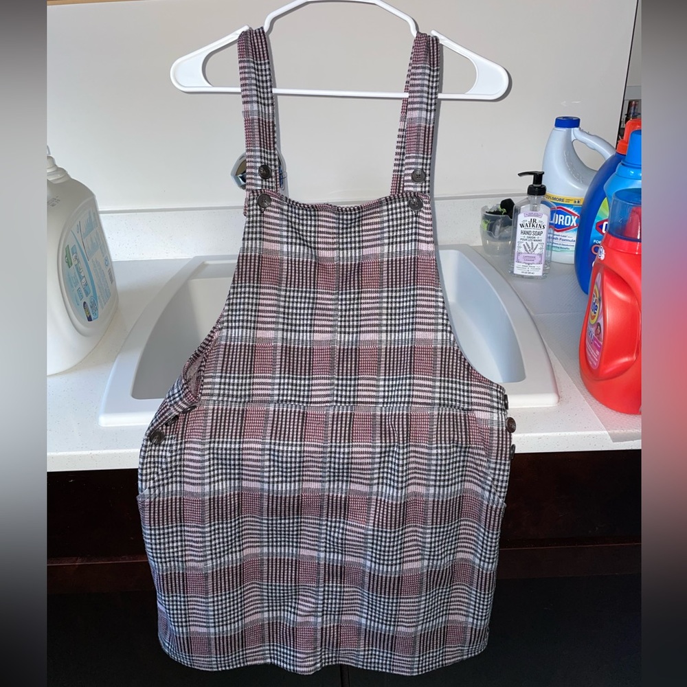 Pink Plaid Sleeveless dress